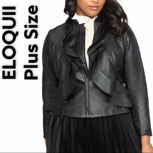 ELOQUII Plus Size NWT Moto Jacket Size 16